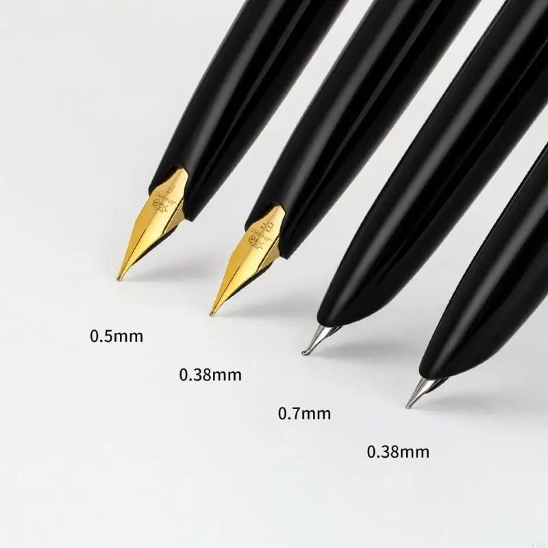 Pluma estilográfica de punta fina EF con cartucho recambio - imagen 2