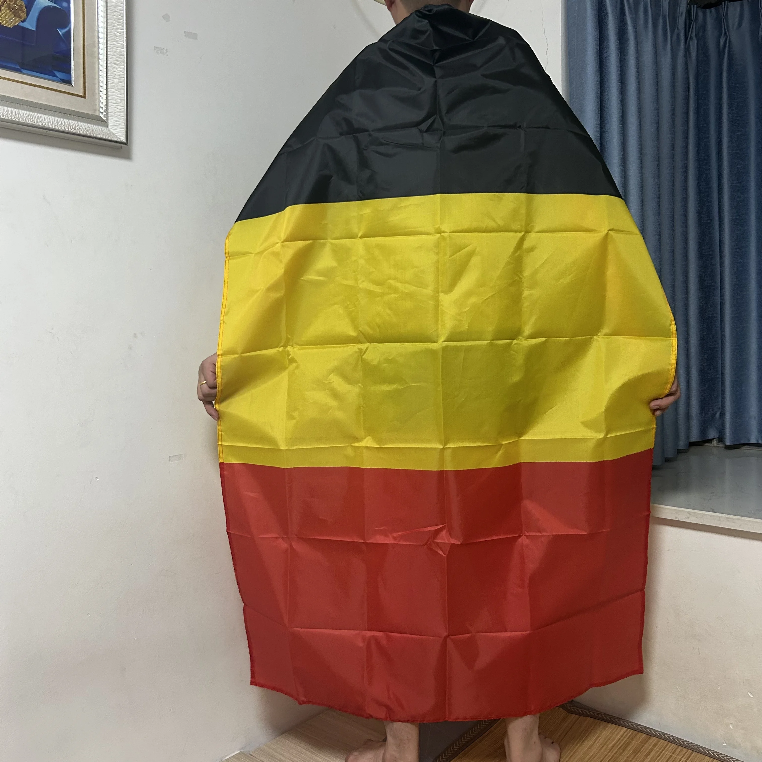 Bandera de Bélgica tipo chal poliéster para fútbol - imagen 5