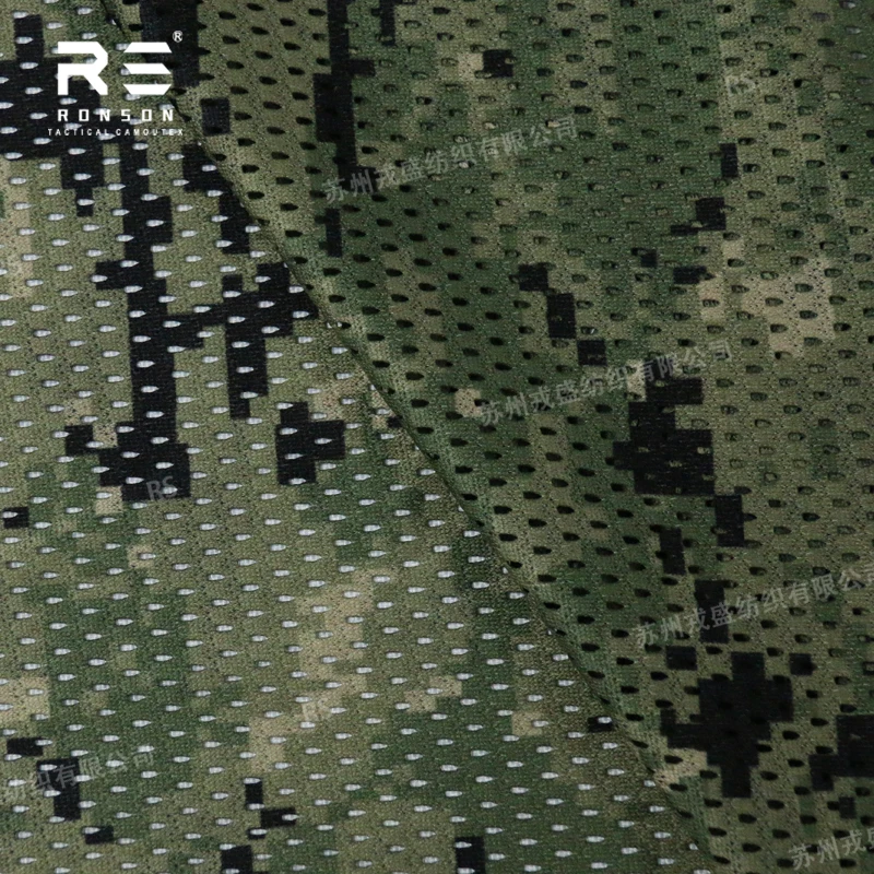AOR2 Woodland bufanda táctica de malla poliéster ligera doble cara - imagen 3