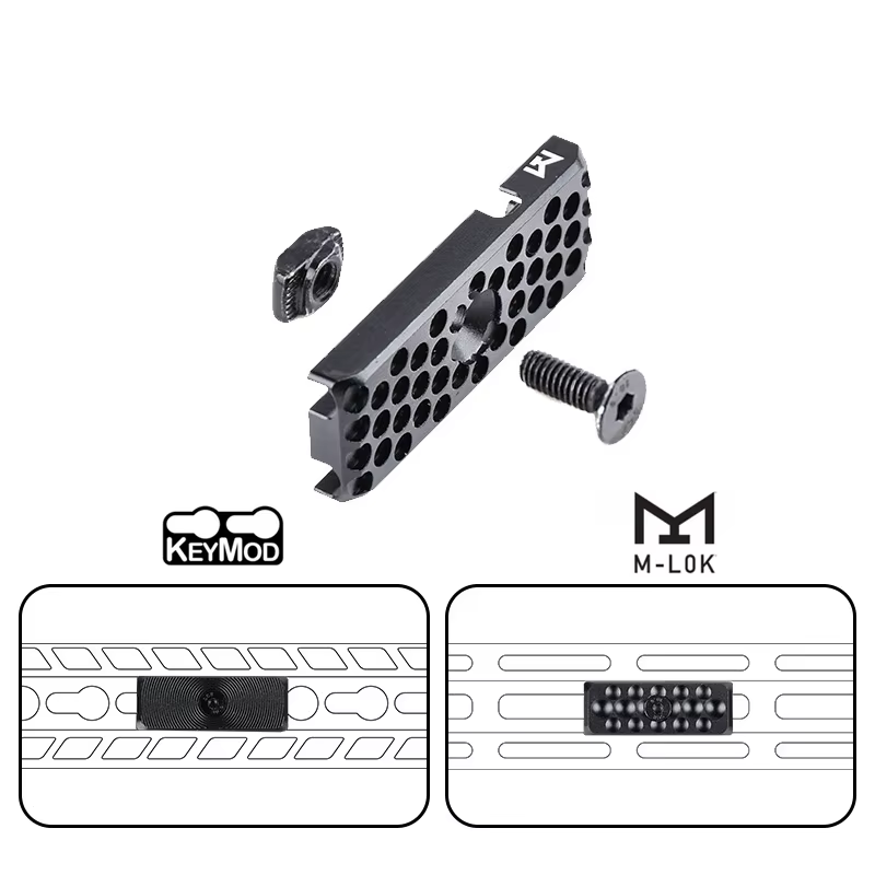 Guía cable M-LOK KeyMod - Accesorio aluminio CNC táctico - imagen 4
