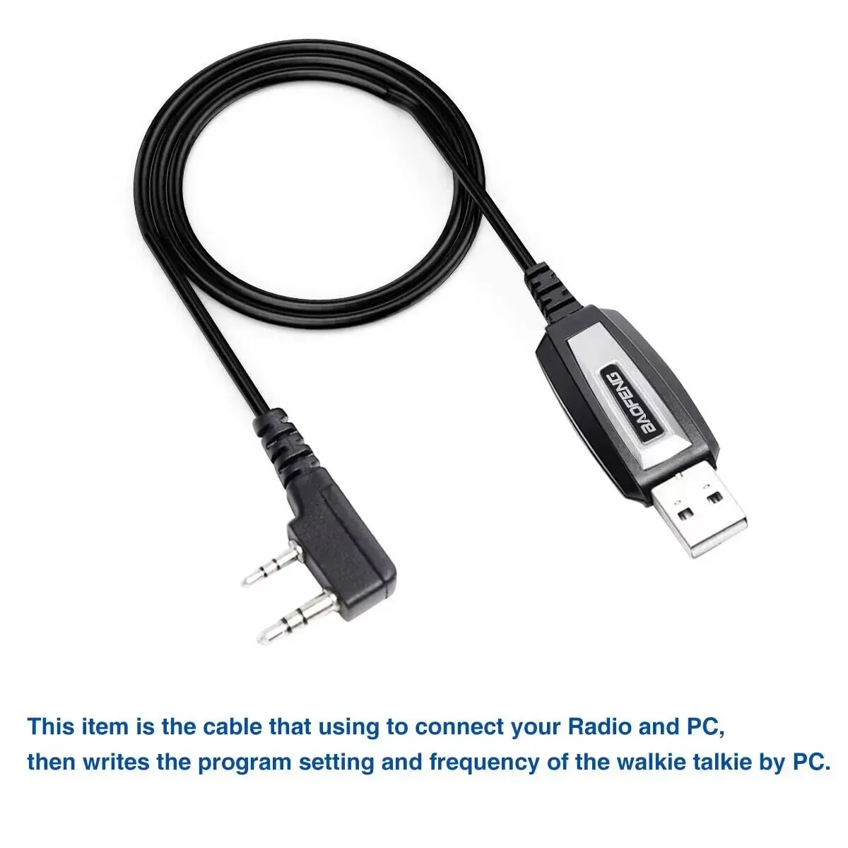 Cable USB de programación para radios Baofeng UV-5R y Quansheng UV-K5 - imagen 5