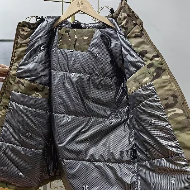 Chaqueta táctica de invierno cortavientos camuflaje reflectante térmica - imagen 4