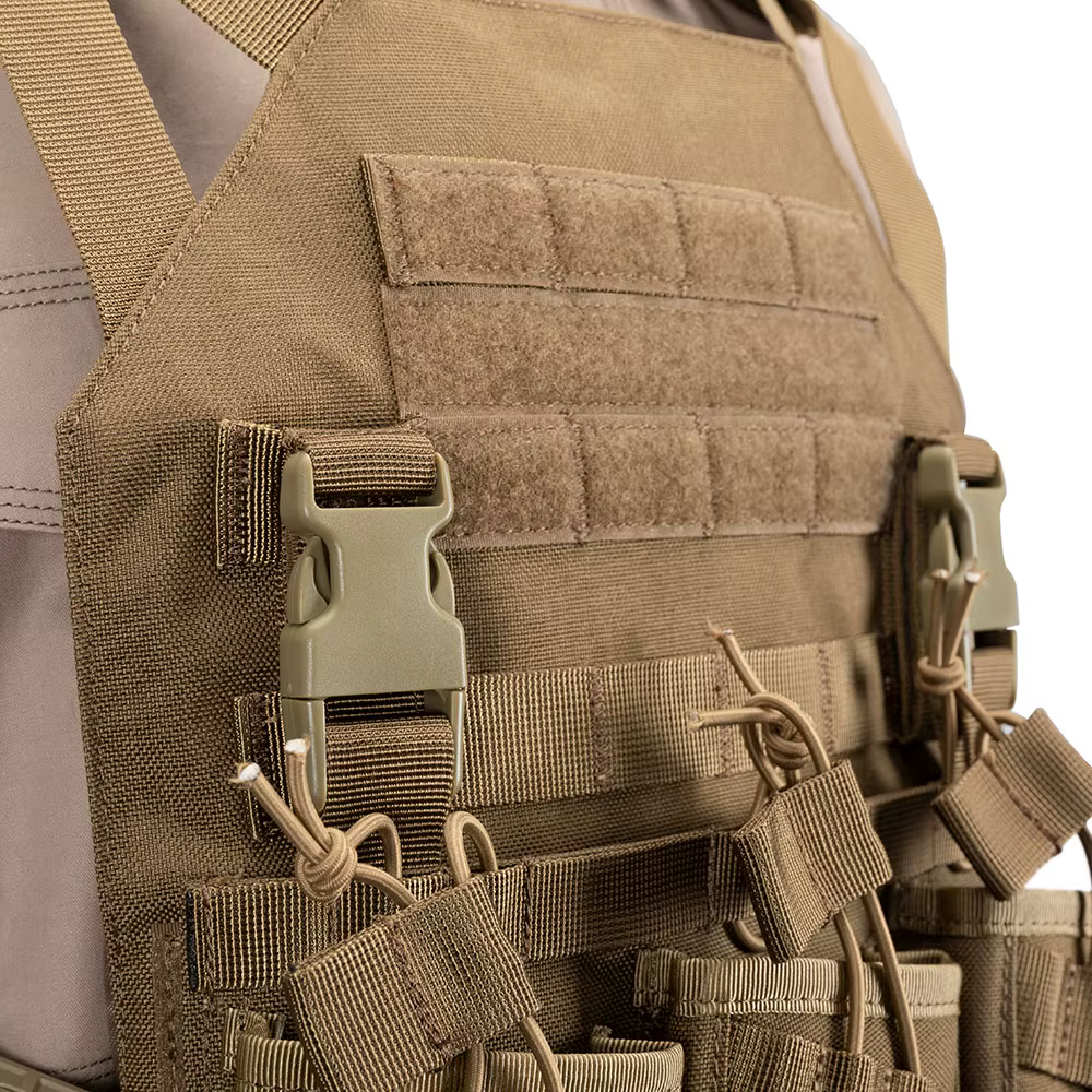 Chaleco portaplacas táctico con bolsa Triple AK para caza y Airsoft - imagen 4