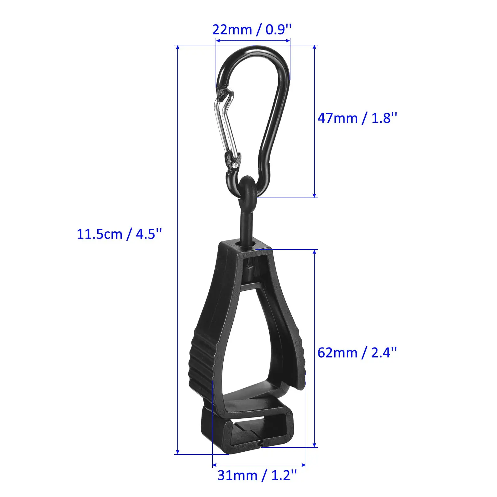 Clip de seguridad antipérdida para guantes de trabajo al cinturón - imagen 5