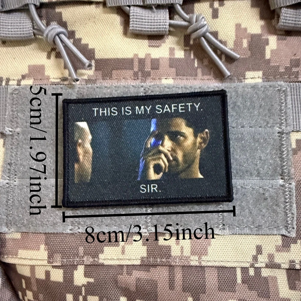 Parche táctico seguridad militar gancho y bucle para ropa mochila - imagen 2