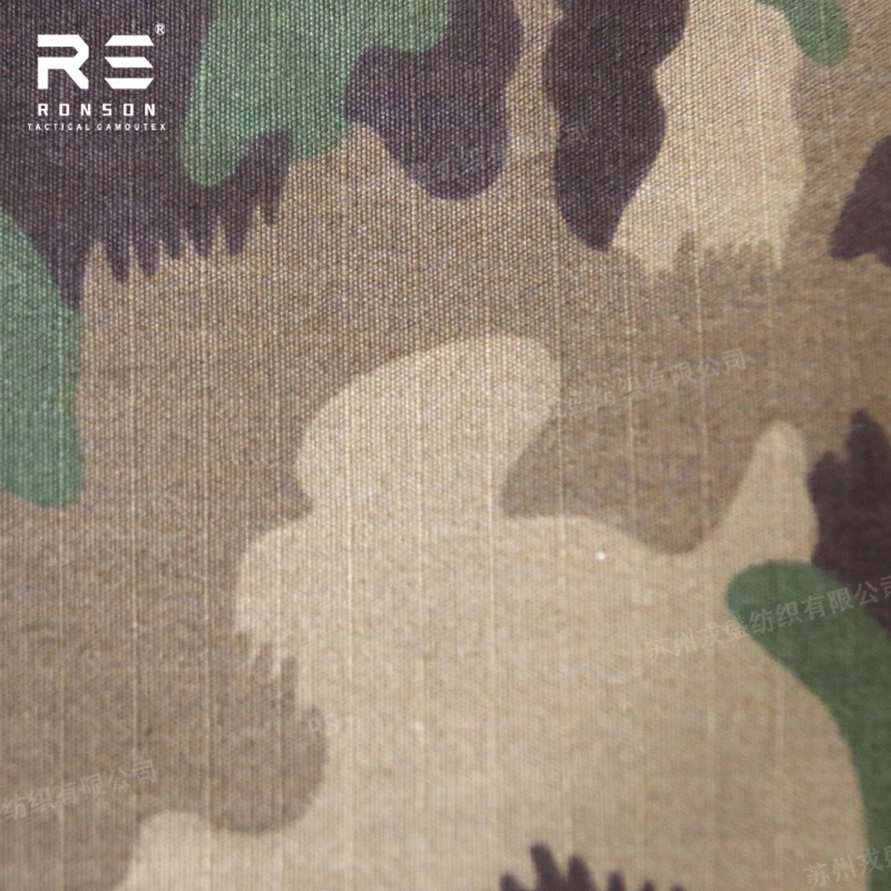 Tela táctica camuflaje ripstop de nailon y algodón, estampado - imagen 4