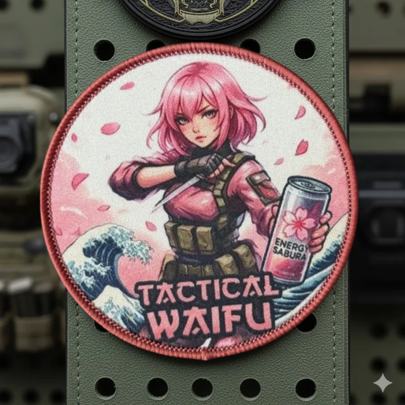 Parche táctico con gancho y bucle anime para gorra mochila - imagen 3