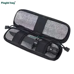 Funda cuchillo MOLLE con cremallera, bolsa táctica para hoja