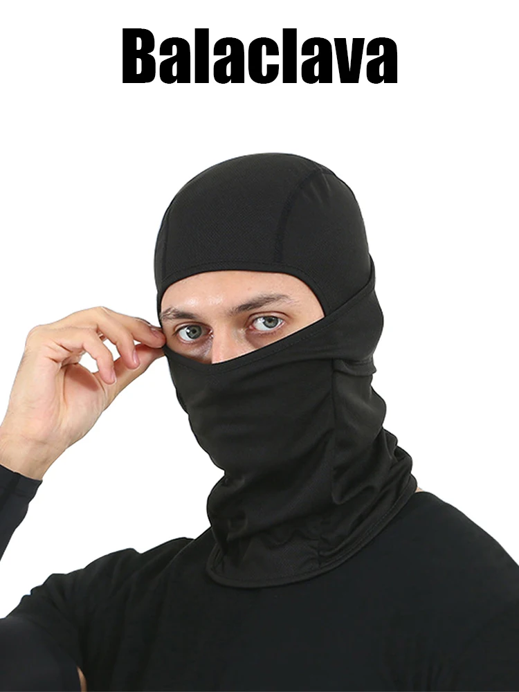 Diseño para llevar bajo casco y cubrir rostro