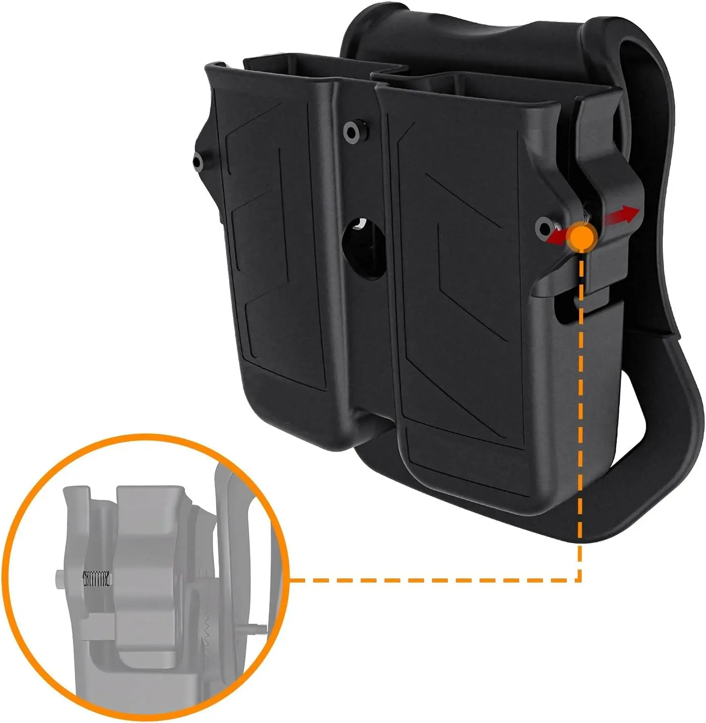 Portacargador Doble Ajustable para Cargadores de Pistola - imagen 2