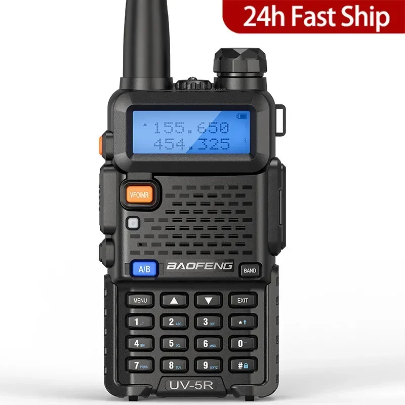 Baofeng UV-5R Walkie talkie portátil radio FM para radioaficionado