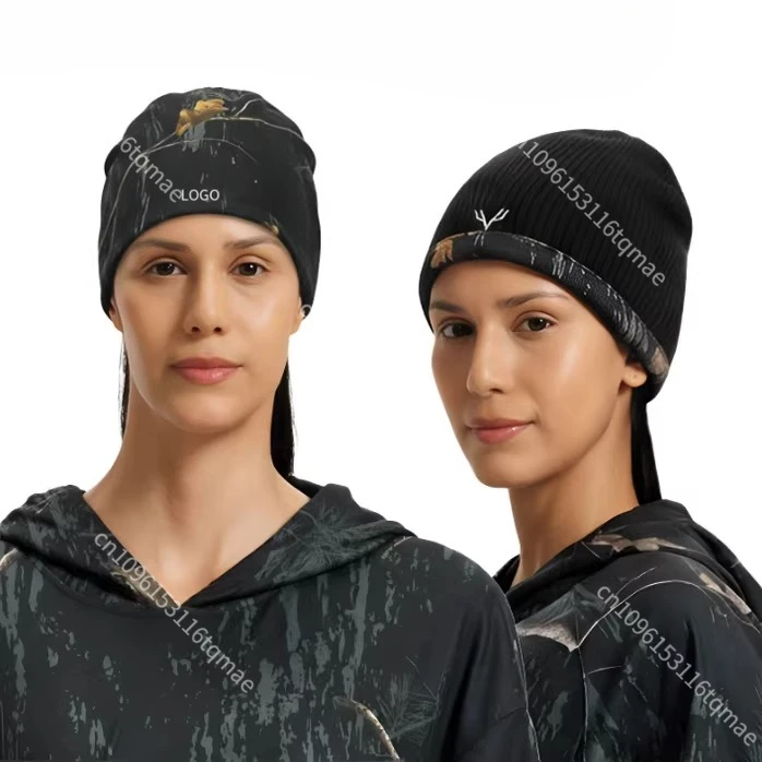 Gorro de camuflaje usado en contexto exterior