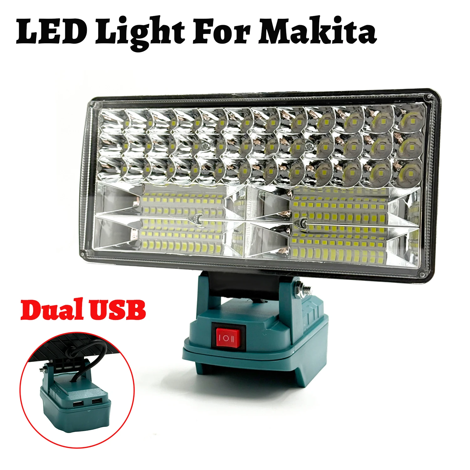 Makita Lámpara de trabajo LED recargable compatible litio sin batería - imagen 4