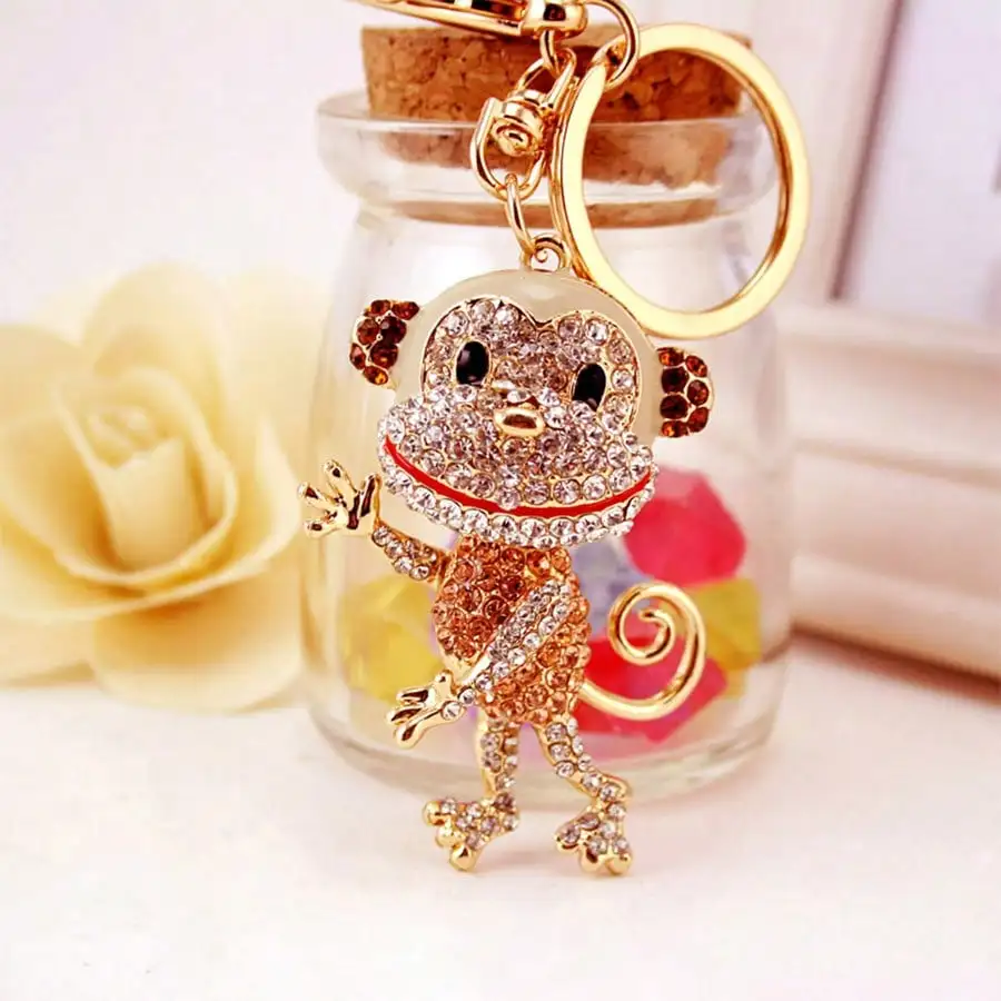 Llavero mono creativo del zodiaco animal, accesorio colgante adorable - imagen 3