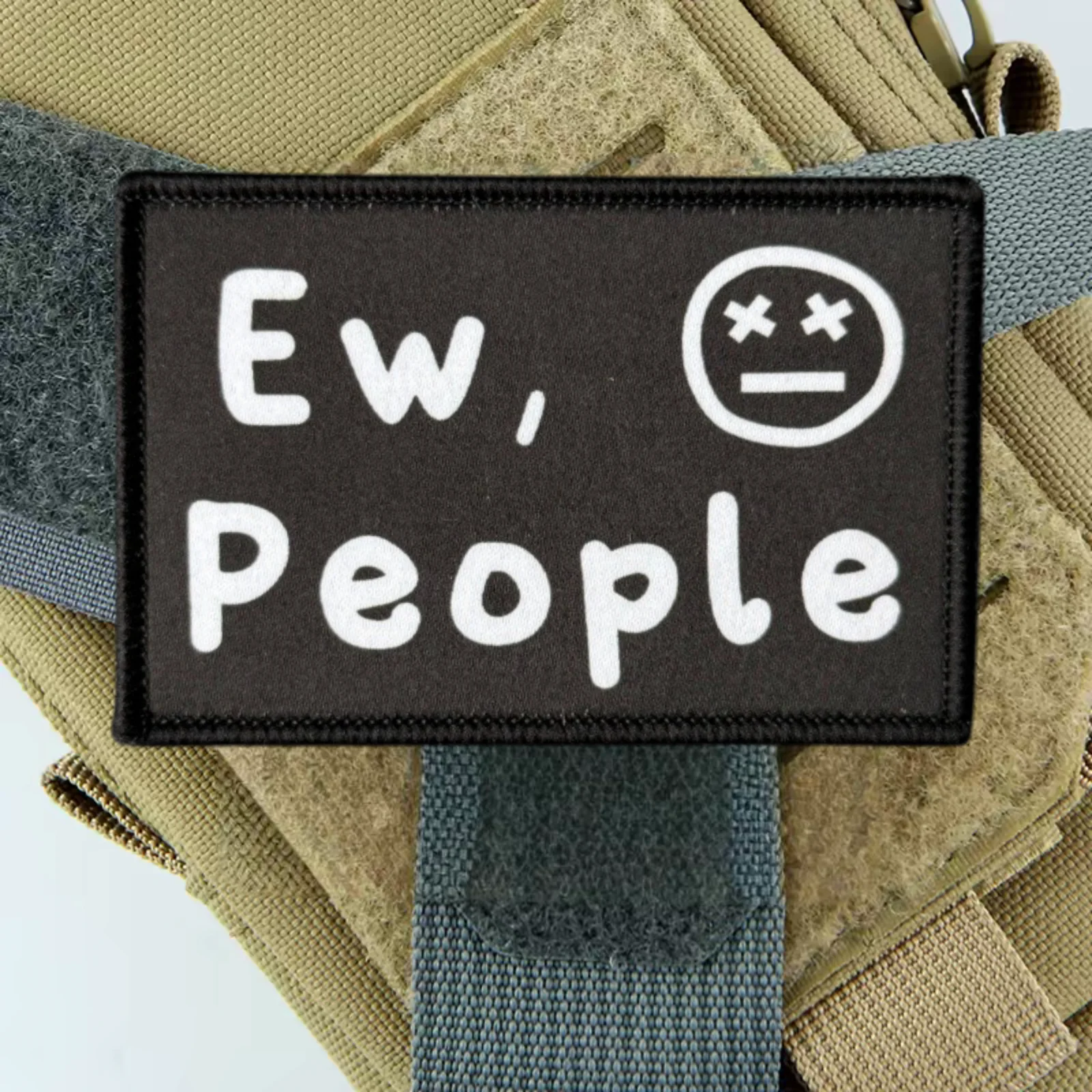 Parches tácticos de moral con estampado de personas para velcro MOLLE - imagen 3