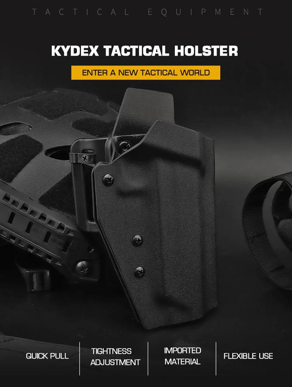 Funda Kydex táctica en vista general