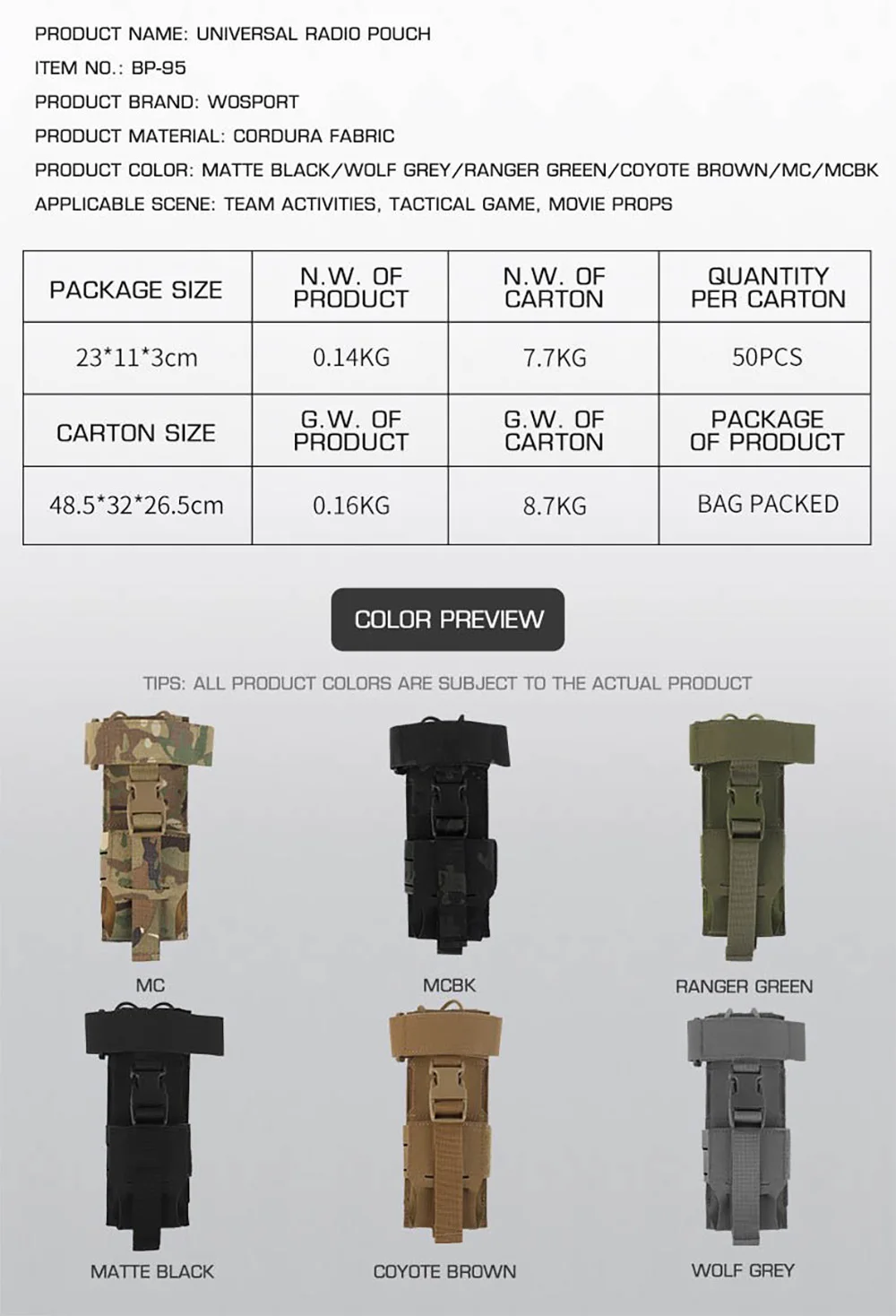 Material nylon 500D