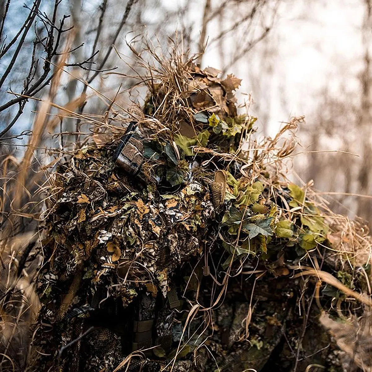 Traje camuflaje biónico selva con hojas, ropa caza y entrenamiento - imagen 2