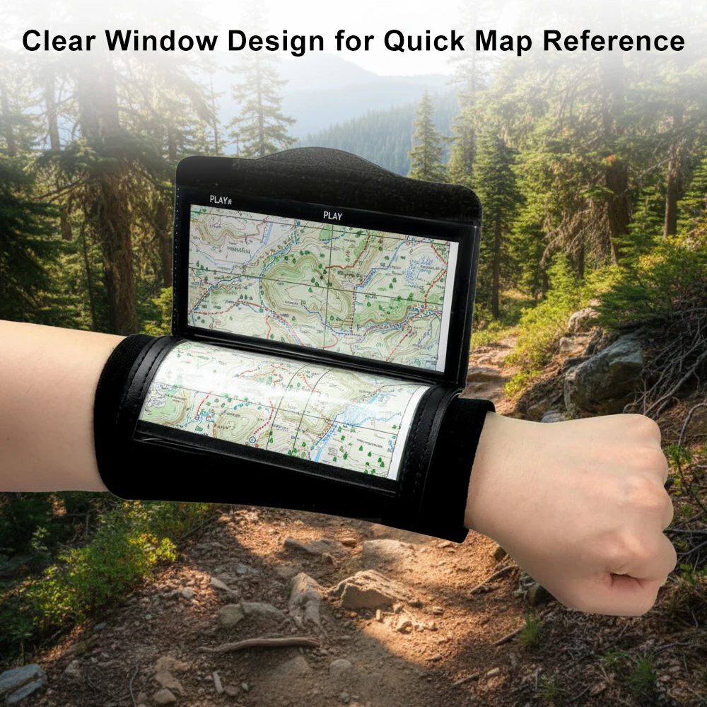 Brazalete táctico con bolsillo para mapas – senderismo y caza - imagen 3