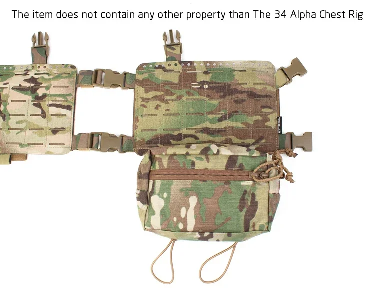 Chest rig vista posterior con correas de ajuste