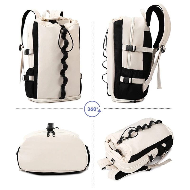 Mochila outdoor con cordón para portátil, gimnasio y viajes - imagen 2