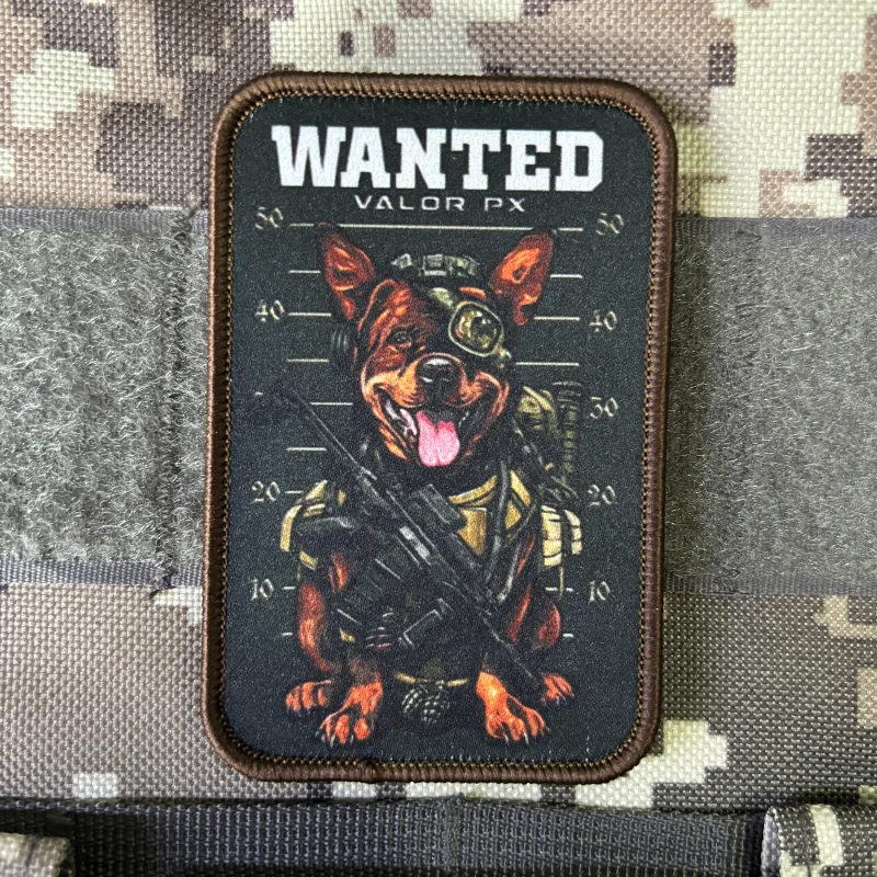 Parche táctico The Wanted Dog velcro insignia de perro peligroso - imagen 4