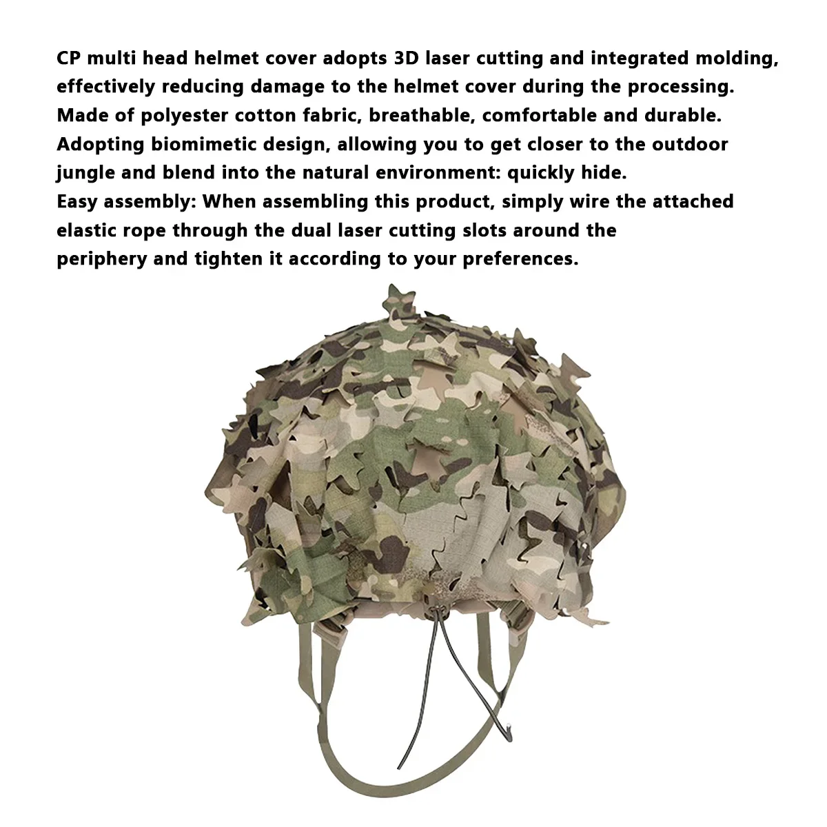 Camuflaje 3D tipo biónico para entornos exteriores