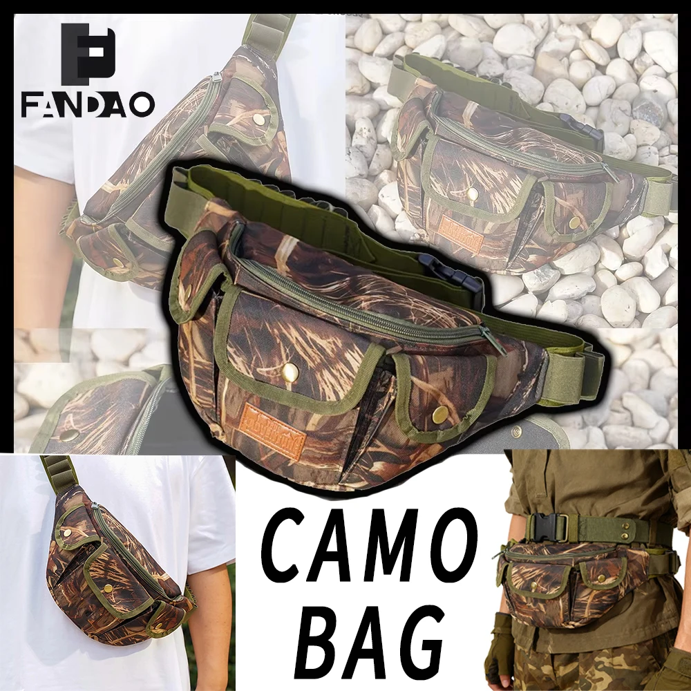 Riñonera táctica oculta camuflaje ajustable bolso cruzado - imagen 5