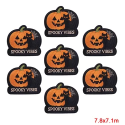 Parche bordado gótico de Halloween para planchar en ropa y accesorios