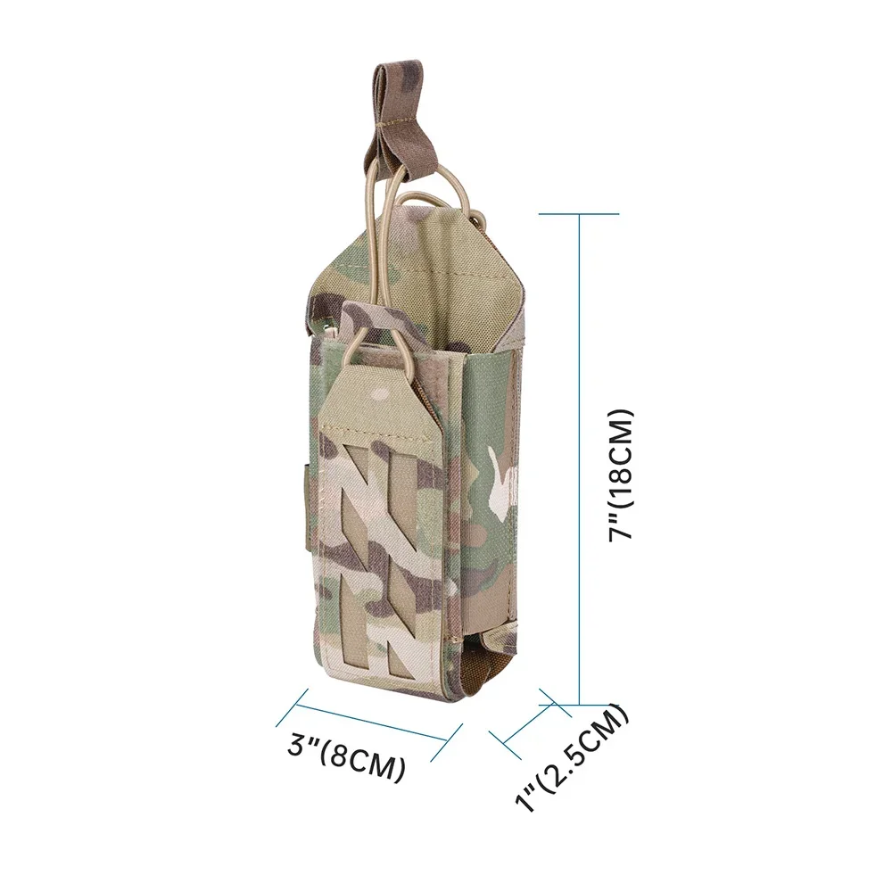 Bolsa táctica MOLLE para Walkie Talkie – Funda Airsoft Exterior - imagen 3