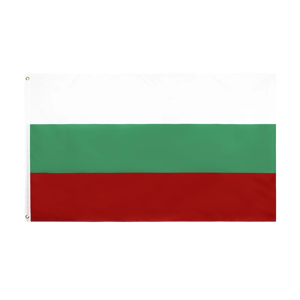 Bandera frontal mostrando los colores blanco, verde y rojo