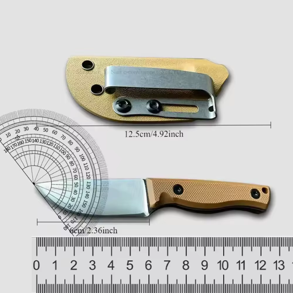 Cuchillo de supervivencia hoja fija G10 con funda Kydex - imagen 5