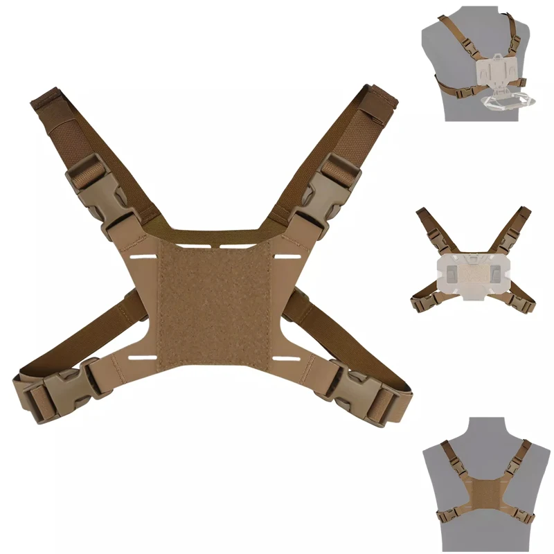 Soporte pecho MOLLE porta smartphone – Funda táctica universal - imagen 3