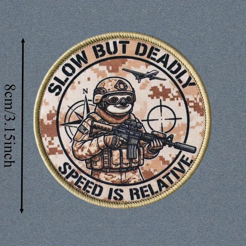 Parche táctico Mizuse Slow But Deadly velcro MOLLE para chaleco - imagen 3