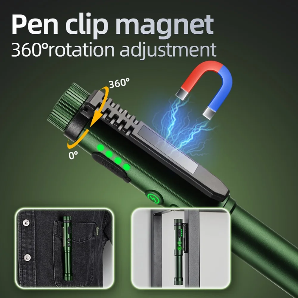 Linterna táctica COB recargable USB alto brillo para emergencia - imagen 3