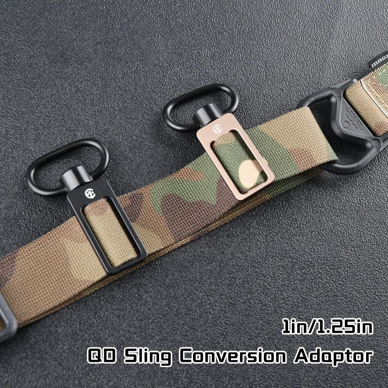 Adaptador de eslinga táctica QD Triglide para Airsoft giratorio - imagen 2