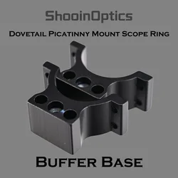 Shooin Optics Montura para mira Picatinny con anillos antichoque