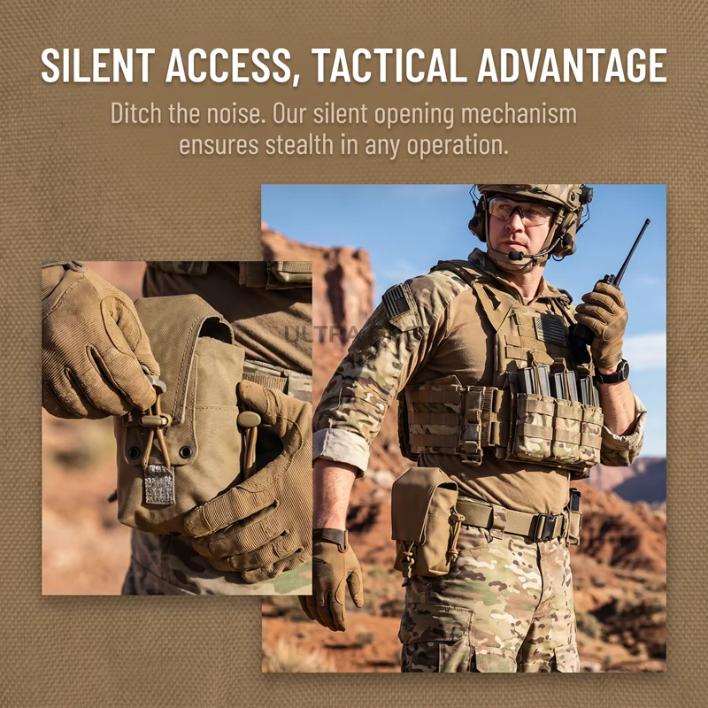 Porta radio MOLLE táctica de pecho para cargadores y Airsoft - imagen 2