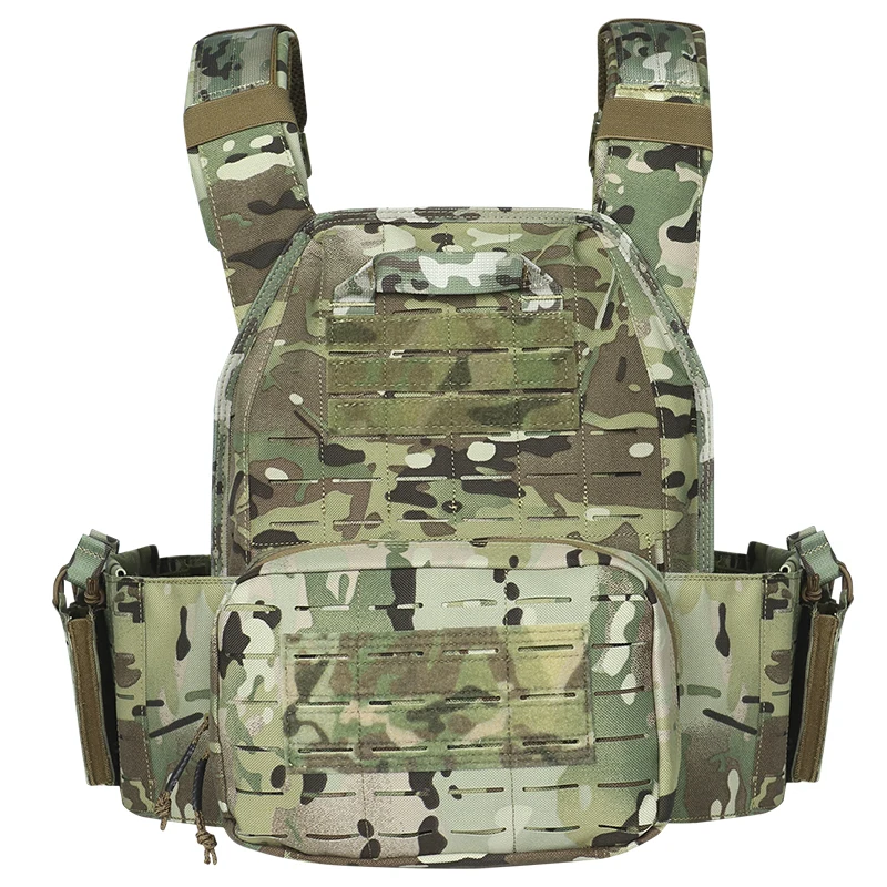 Chaleco táctico portaplacas Ranger verde MOLLE liberación rápida - imagen 3