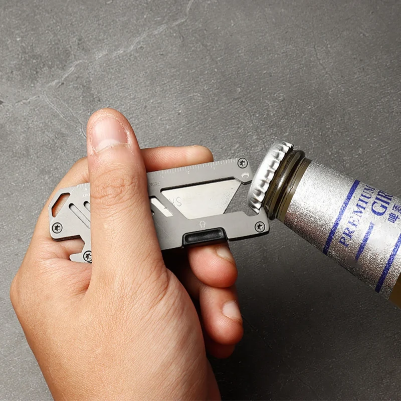 Cuchillo plegable EDC acero inoxidable multifunción abridor botellas - imagen 5