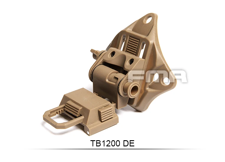 Soporte abatible para montaje en casco