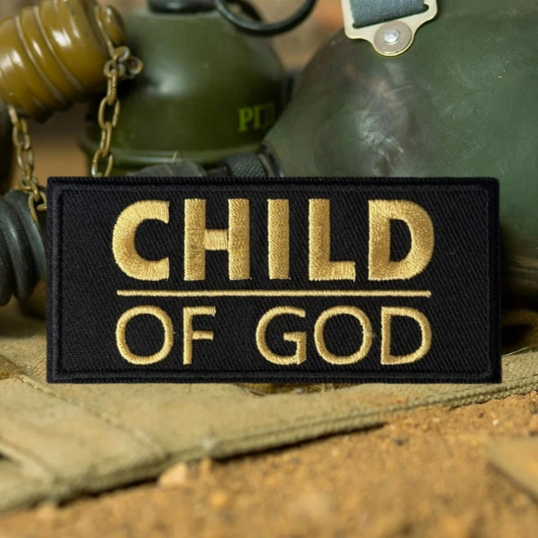 Parche bordado táctico moral niño de Dios – Aplique para ropa - imagen 4