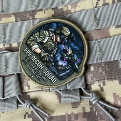 Parche táctico Moral FPV RECON SQUAD, velcro para ropa y mochilas