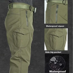 Traje impermeable invernal hombre softshell táctico