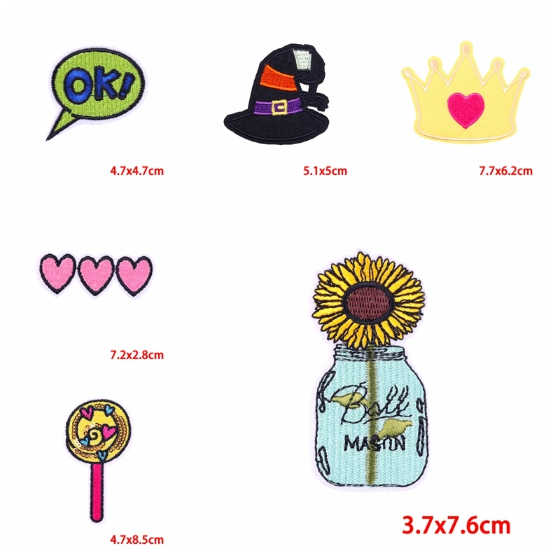 Parche bordado termoadhesivo dibujos animados para chaqueta vaquera - imagen 4