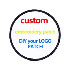Parche bordado personalizado para ropa y gorras con logotipo escolar
