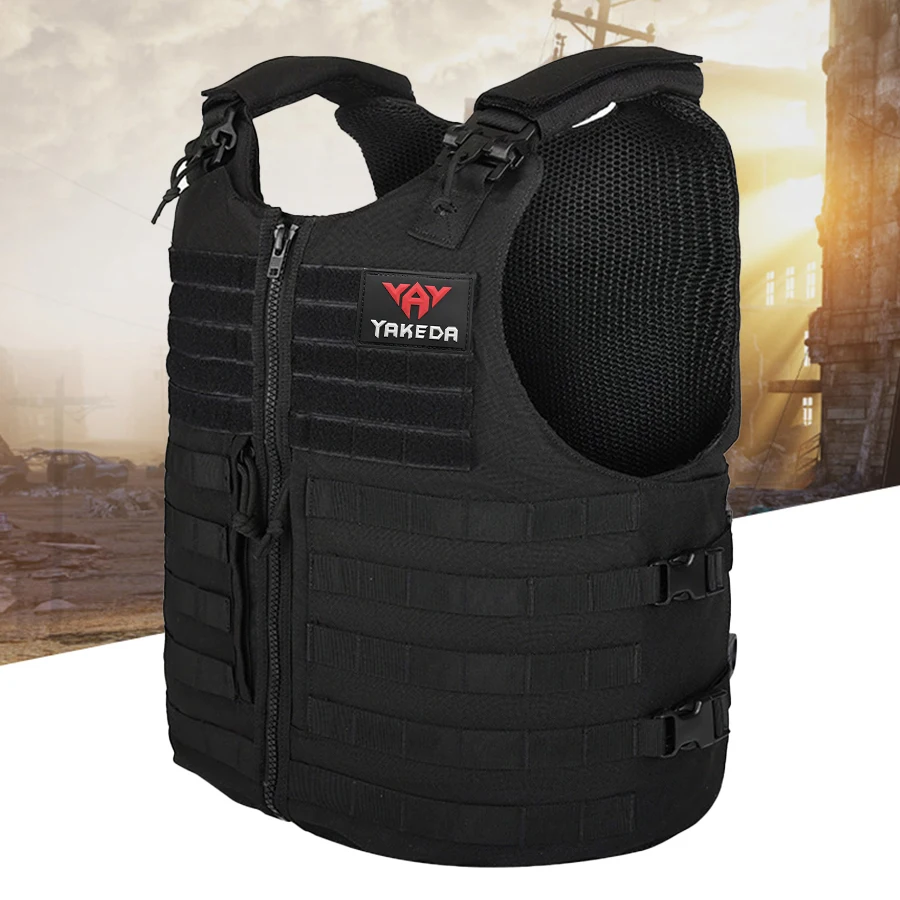 Chaleco táctico MOLLE desmontable, transpirable y resistente