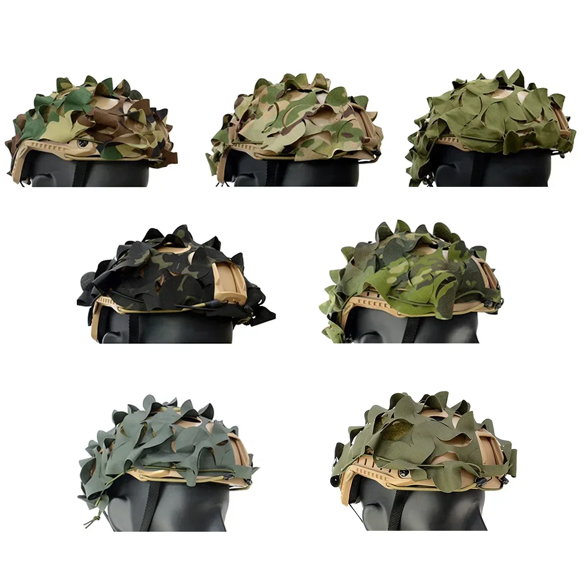 Funda de casco táctico red camuflaje 3D – Nailon para Airsoft Paintball - imagen 3