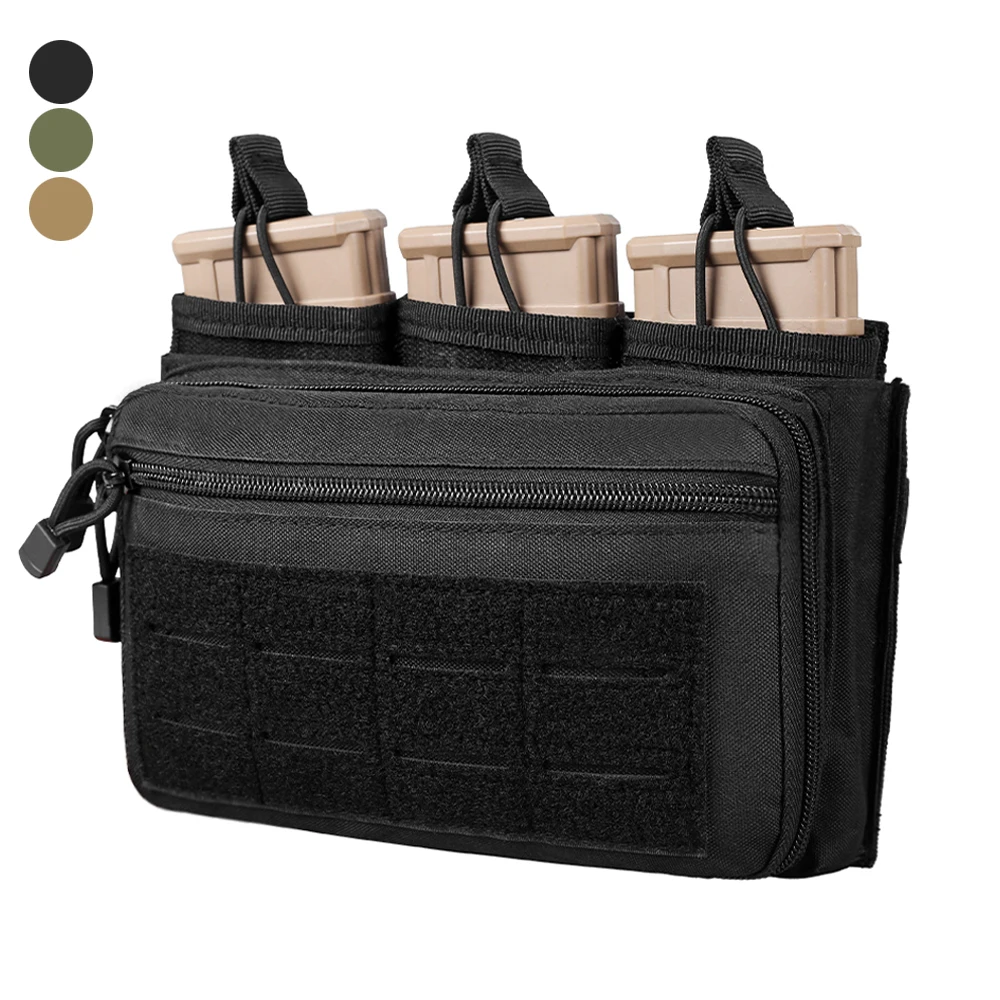 Bolsa MOLLE triple para revistas 5,56/7,62mm con tapa abierta - imagen 5