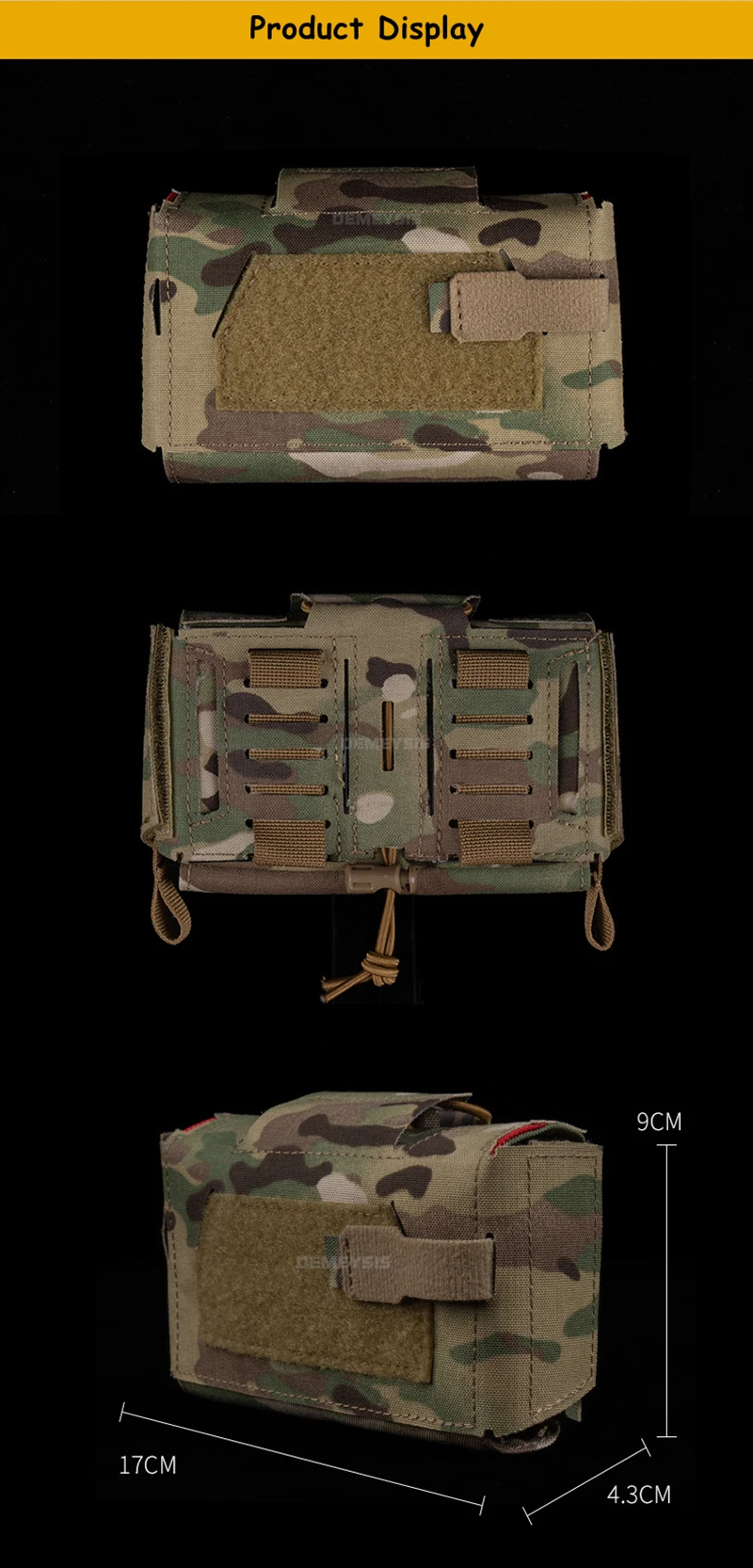 Montaje MOLLE y sujeción con trabillas para cinturón